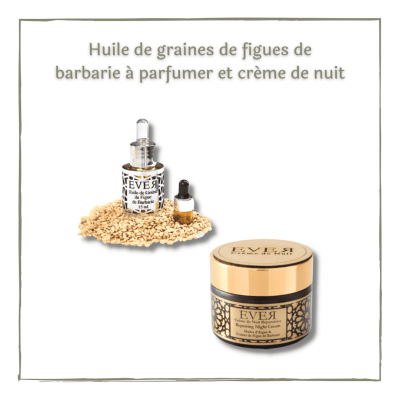 Huile de graines de figues de barbarie  à parfumer et crème de nuit